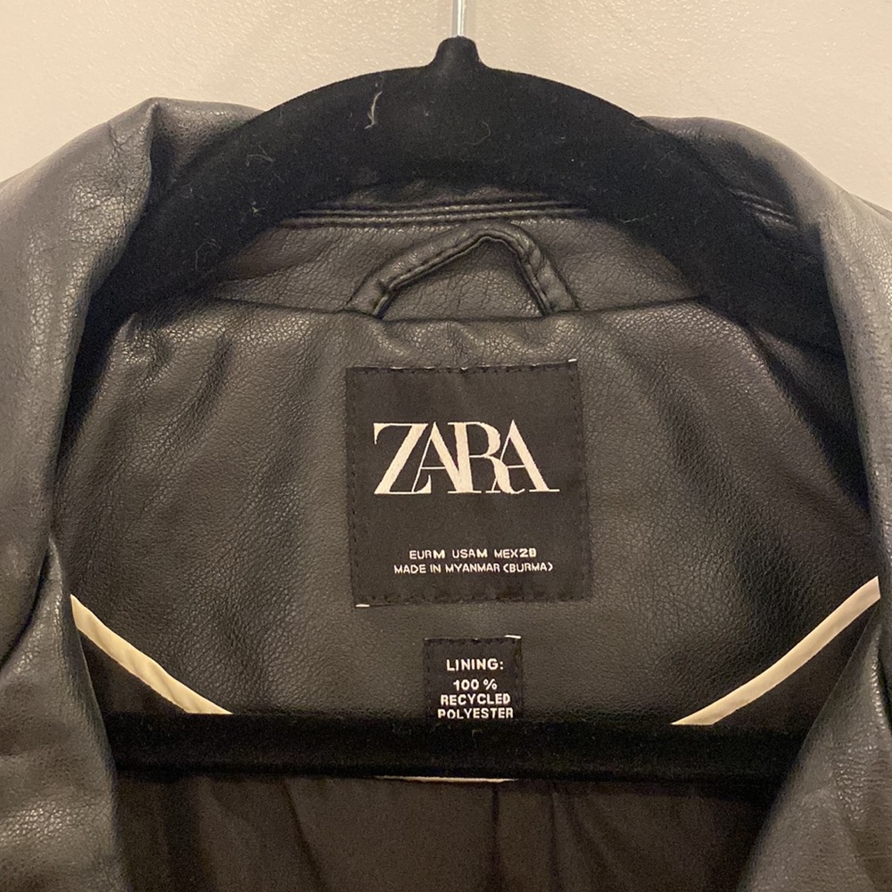 Zara leather jacket - Picture 2 of 3